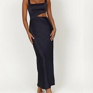 Meshki Navy Cut Out Maxi Dress